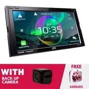 New JVC KW-M875BW 6.8" Multimedia w/ Apple CarPlay & Backup Bullet Camera