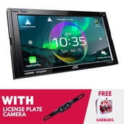 New JVC KW-M875BW 6.8" Multimedia Receiver w/ Apple CarPlay & License Plate Camera