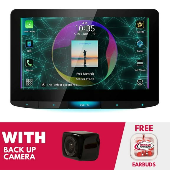 New JVC KW-Z1000W 10.1" Multimedia Receiver (Does not play DVD/CD) w/ Backup Camera