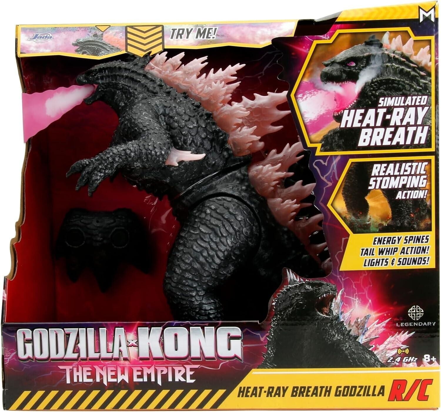 Jada Toys ヒートレイブレス ゴジラ ラジコン 特撮 Godzilla Massive New 'Godzilla x Kong' R/C Figure Brings the Heat (Ray)