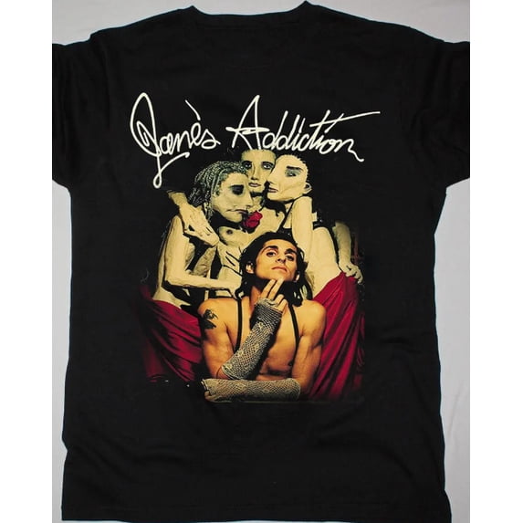 New Janes Addiction Short Sleeve Cotton Black All Size T-Shirt