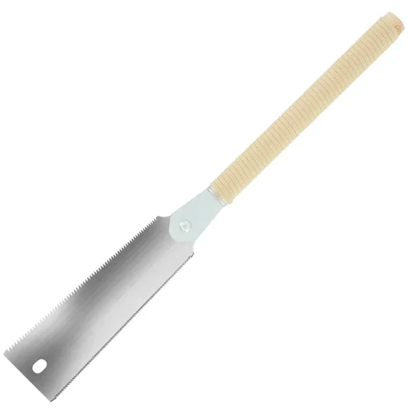 New Japanese Hand Saw 9.3inch SK5 Carbon Steel Double Edged Hand Sharp Pull 10/17 TPI Woodworking Tool hand saw