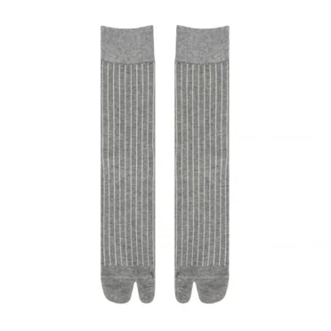 New Japanese Tabi Toe Socks Men Women Harajuku Sweaty Deodorant Breathable Two Finger Socks Kimono Flip Flop Toe Separation Sock Light Grey 1 pair