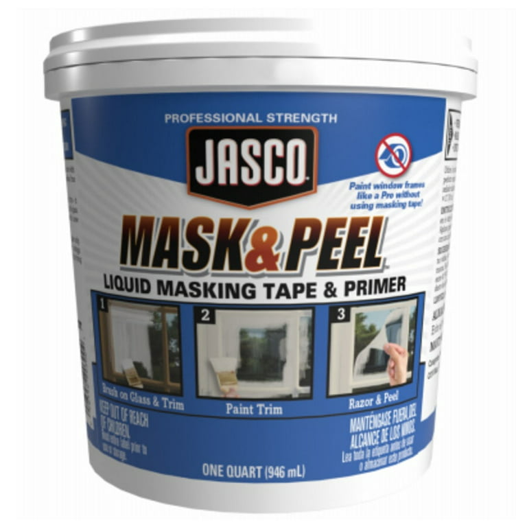 New Jasco Gjms300 Mask & Peel Liquid Masking Tape & Primer, Quart,Each