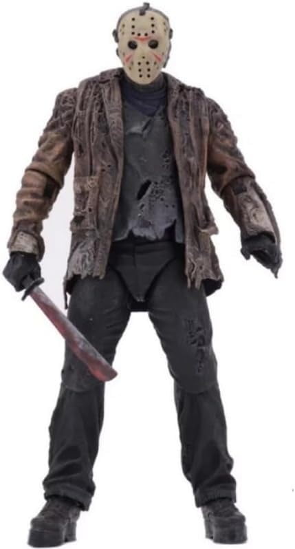 New Jason Figure, Fighting Replacement Head Jason Action Figures 18cm/7.1inch PVC Characters Decorations Handicrafts for Anime Fans Gifts