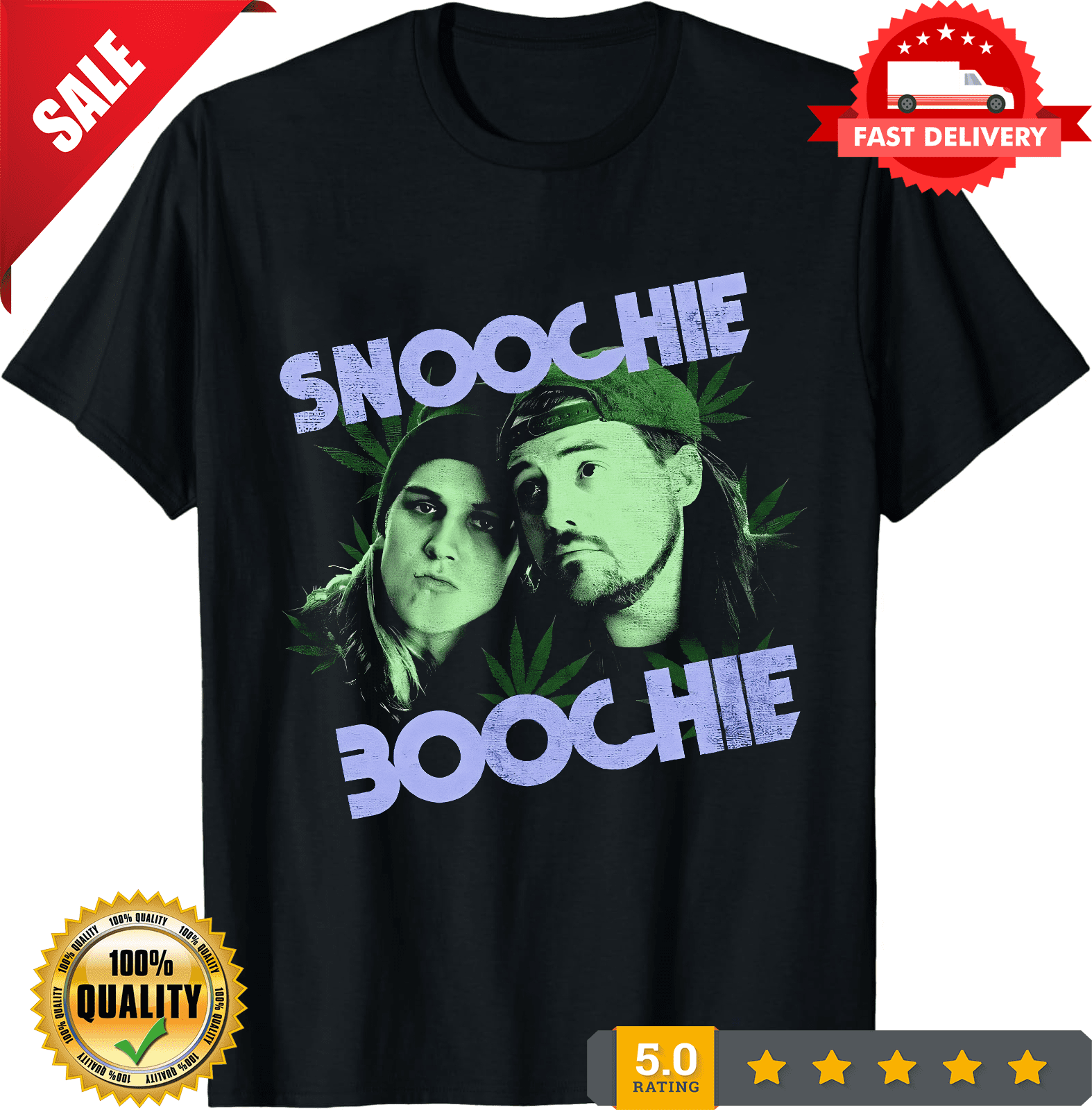 New Jay & Silent Bob Snoochie Boochie Mens Vintage T-Shirt, LIMITED ...