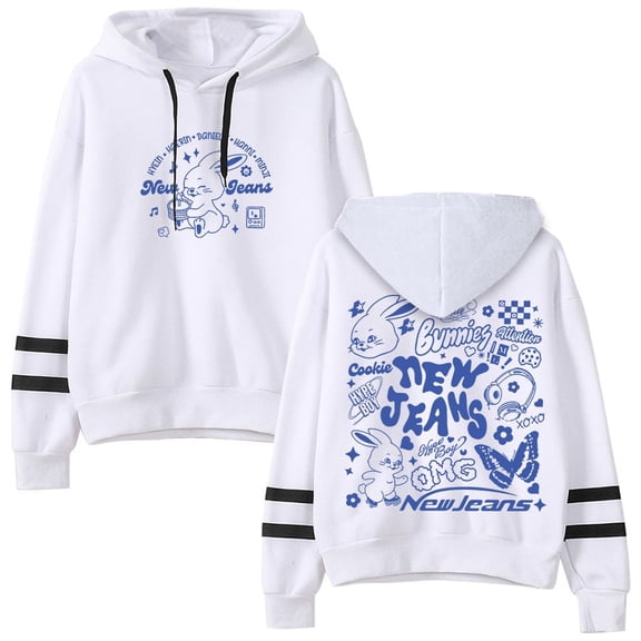 New Jean Merch Hooded Unisex Bagless Pullover Winter Fashion Sweatshirts Hooded Y2K Top