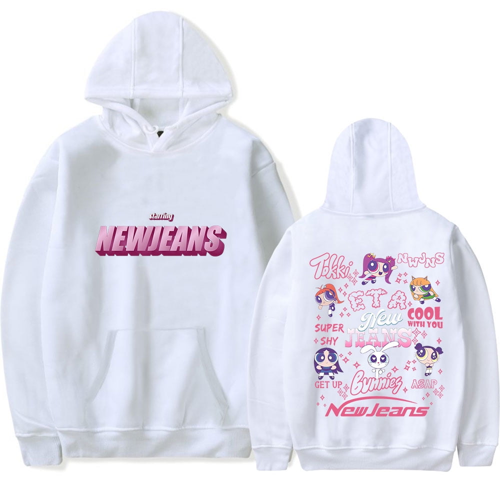 新品 newjeans ADOR SWEATSHIRT MELANGE NAVY NewJeans Pop Up Store NewJeans ADOR Sweatshirt (Navy