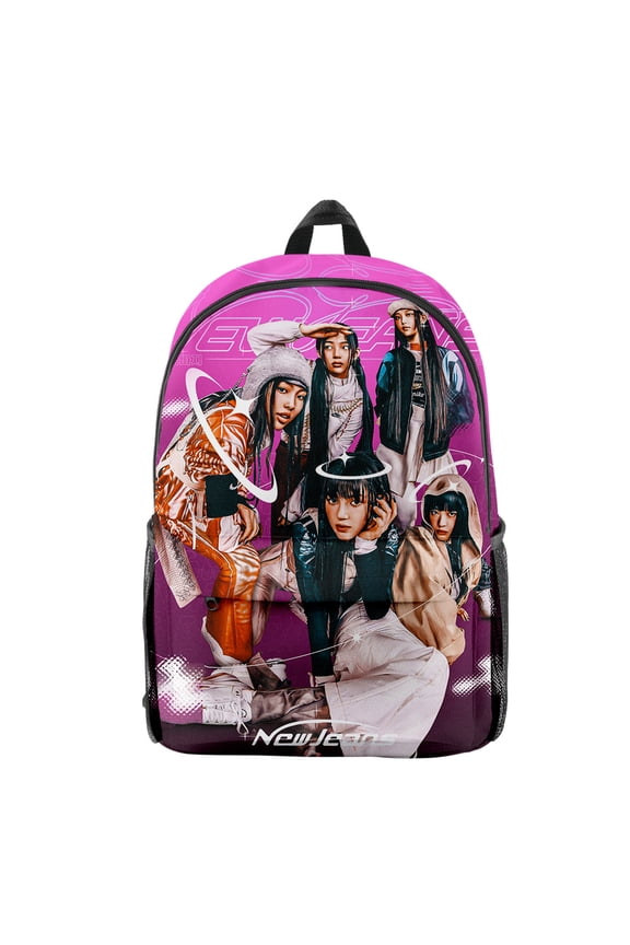 New Jeans Zip Pack Students Backpack Man/Woman Zipper Bag Zip Backpack School 3D Print Bag Backpack