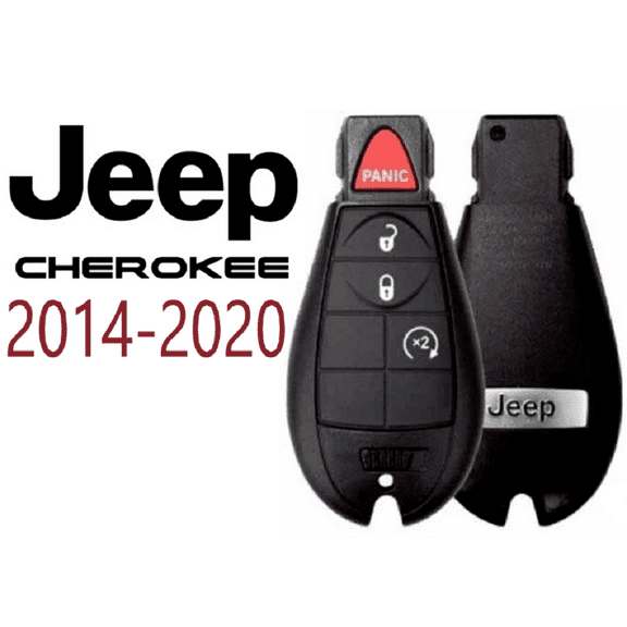 New Jeep Cherokee 2014-2020 3b Keyless Adjustable and Adaptable Entry Remote Fob Fobik Gq4-53t VLS