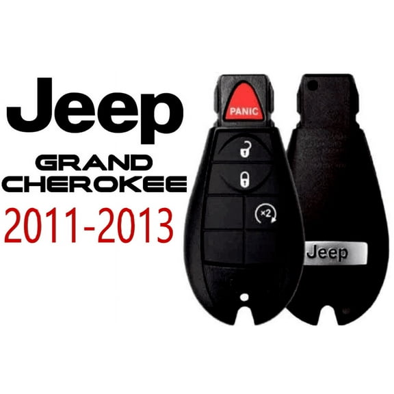 VLS Fobik Remote Key IYZ-C01C for 2008-2010 Jeep Grand Cherokee, 433 MHz, CR2032 Battery