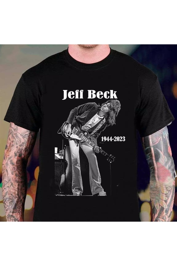New Jeff Beck Singer Basic Cotton Black Unisex T-Shirt