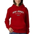 thumbnail image 1 of New Jersey 1998 Sports Style Hoodie Women -Image by Shutterstock, Female 5X-Large, 1 of 4