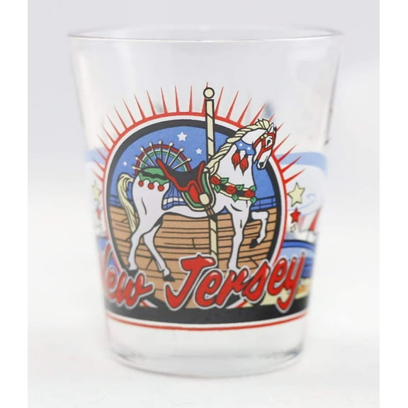 New Jersey 3 View Shot Glass