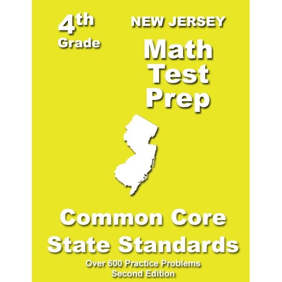 New Jersey 4th Grade Math Test Prep: Common Core Learning Standards, (Paperback)