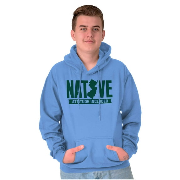 New Jersey Attitude Included Funny Unisex Plus Fleece Graphic Hoodie Brisco Brands 3X