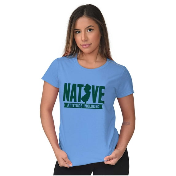 New Jersey Attitude Included Funny Women's T Shirt Ladies Tee Brisco Brands 2X