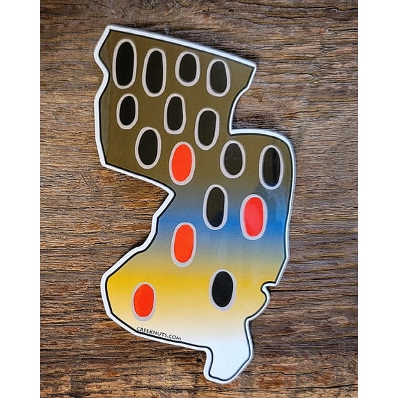 New Jersey Brown Trout Skin Sticker Decal