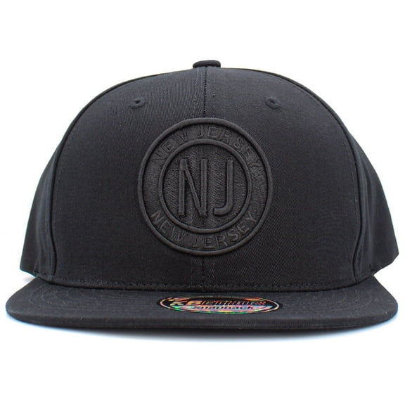 New Jersey Circle City Embroidered Snapback Adjustable Baseball Cap Mens Womens