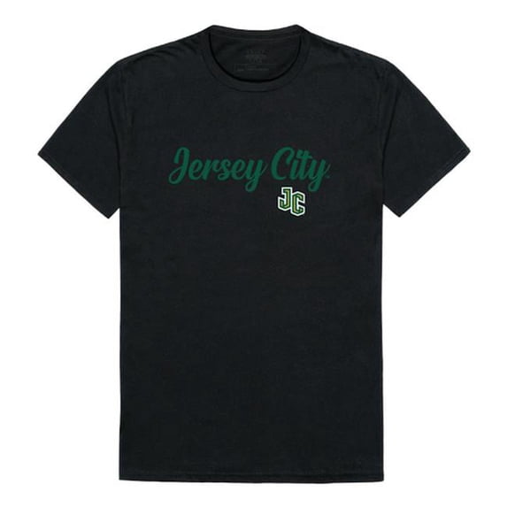 New Jersey City University Knights Script T-Shirt, Black - Small