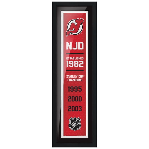 New Jersey Devils 6" x 22" Empire Framed Artwork