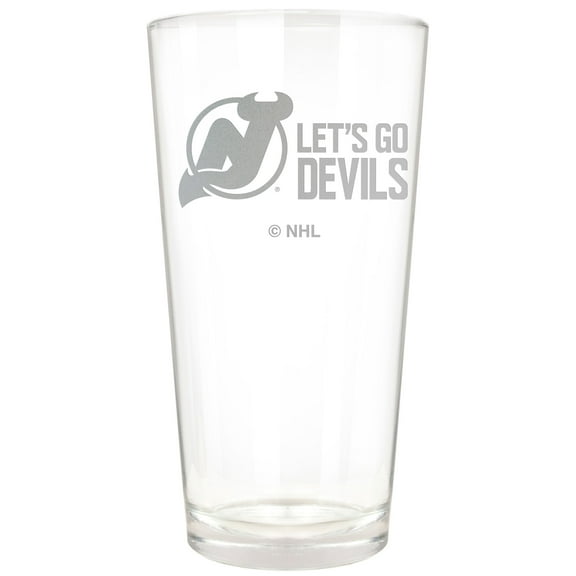 New Jersey Devils Etched 16oz. Rally Cry Pint Glass