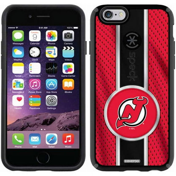 New Jersey Devils Jersey Stripe Design on Apple iPhone 6 CandyShell Case by Speck