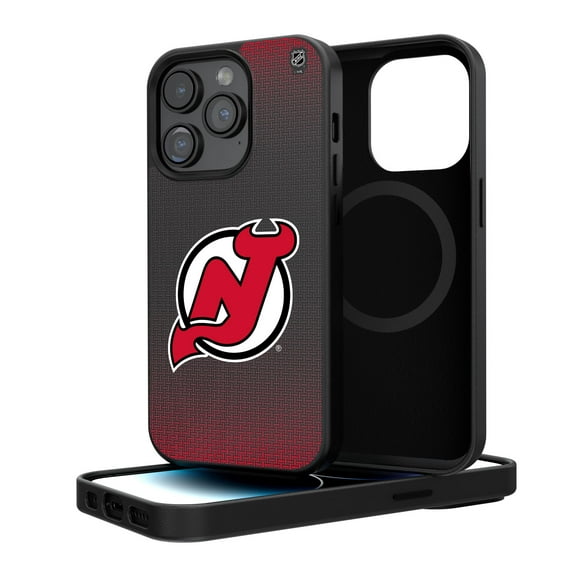 New Jersey Devils Linen Logo iPhone Magnetic Bump Case
