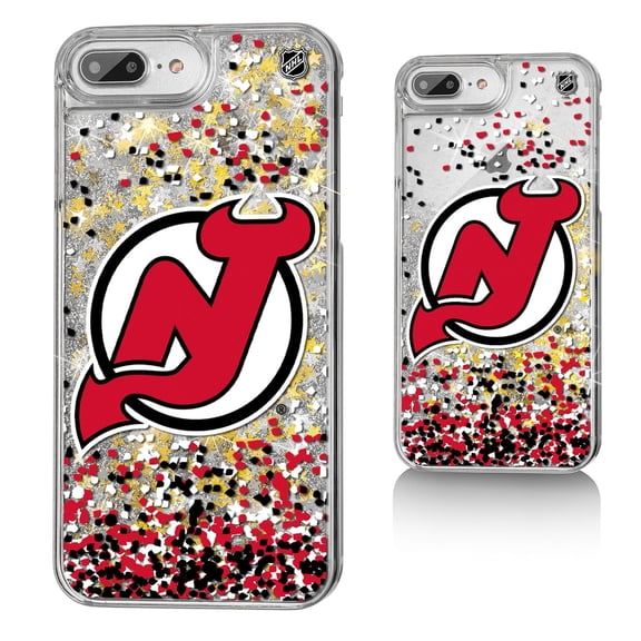 New Jersey Devils iPhone Confetti Glitter Case