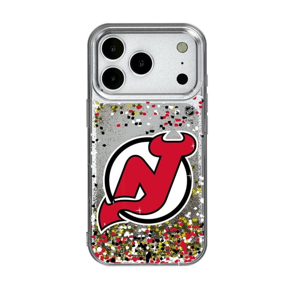 New Jersey Devils iPhone Confetti Glitter Case