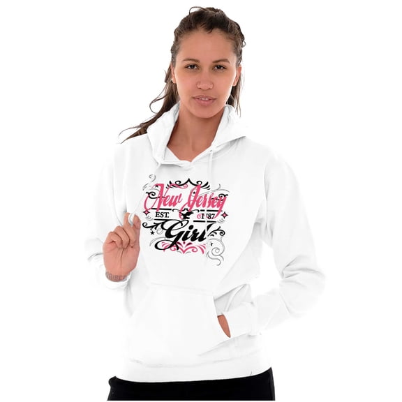 New Jersey Fancy Feminine Filagree Hoodie Sweatshirt Women Brisco Brands M