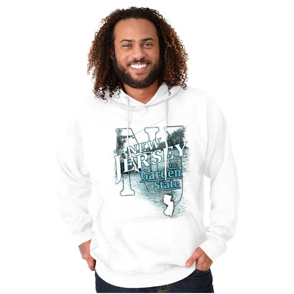 New Jersey Fishing Trip Fisherman Unisex Plus Fleece Graphic Hoodie Brisco Brands 2X