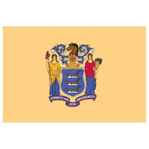 3ft x 5ft Nylon New Jersey Flag