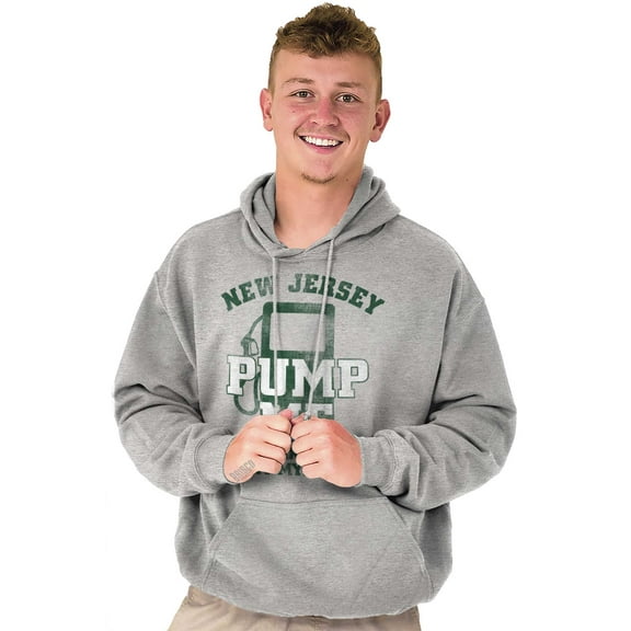 New Jersey Funny Gas Pump NJ Joke Hoodie Sweatshirt Women Men Brisco Brands L