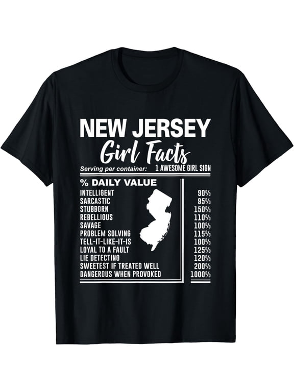 New Jersey Girl Facts T-Shirt