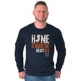 thumbnail image 1 of New Jersey Home is Where the Heart Is Long Sleeve TShirt Men Women Brisco Brands S, 1 of 6