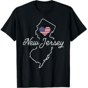 New Jersey Lover, Love NJ State Flag, New Jersey T-Shirt