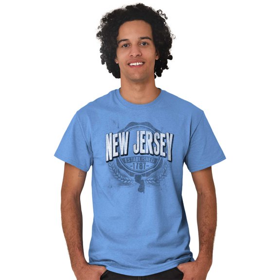 New Jersey NJ Student Campus Pride Plus Size Crewneck Graphic Tee Shirt Brisco Brands 2X