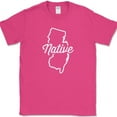 thumbnail image 1 of New Jersey Native T-Shirt Funny Humor State Pride Geography Tee - Pink, 5XL, 1 of 1