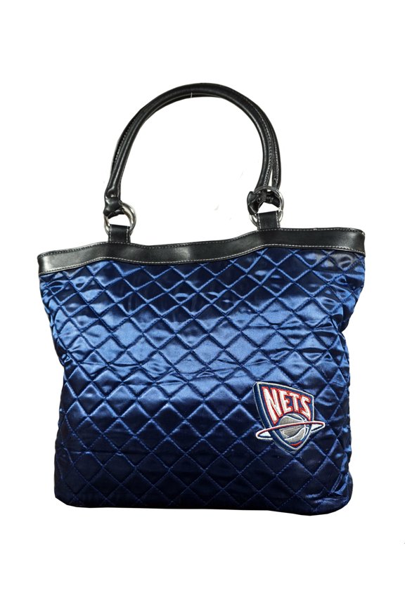 New Jersey Old School Logo Net's Navy Quilted Tote Bag 16" x 5.5" x 12"