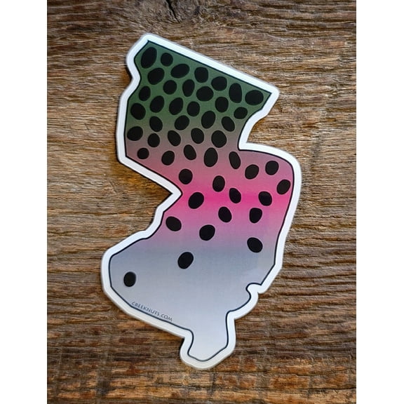 New Jersey Rainbow Trout Skin Sticker Decal