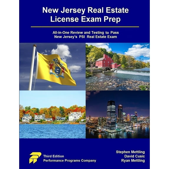 New Jersey Real Estate License Exam Prep: All-in-One Review and Testing to Pass New Jersey's PSI Real Estate Exam, (Paperback)