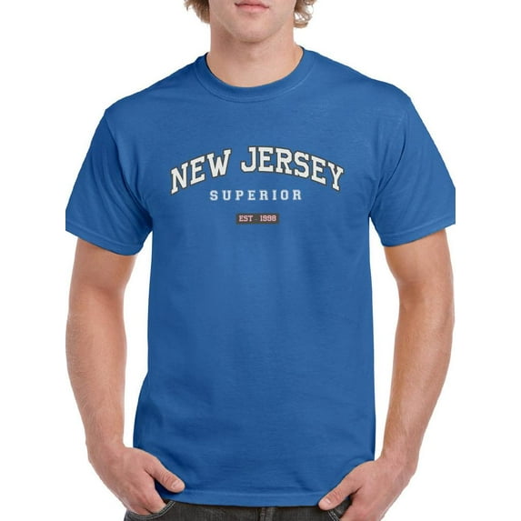 New Jersey Retro Sports T-Shirt Men -Image by Shutterstock, Male x-Large