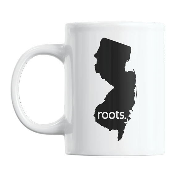 New Jersey Roots & NJ USA State Map, US Citizen Coffee & Tea Mug Cup (11oz)