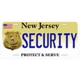 thumbnail image 1 of New Jersey Security Novelty Car Auto License Plate, 1 of 2