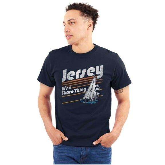 New Jersey Shore Thing Trip Souvenir Plus Size Crewneck Graphic Tee Shirt Brisco Brands 2X