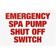 thumbnail image 1 of New Jersey Spa Pump Shut Off Sign, Complies With State Of New Jersey Pool Code Warning Signs, Metal Sign, Use for Business Office Road Home Wall Decor 12 x 8 Inch, 1 of 4