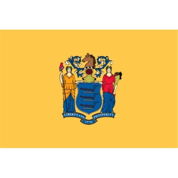 New Jersey State Flag 36 x 60 ()