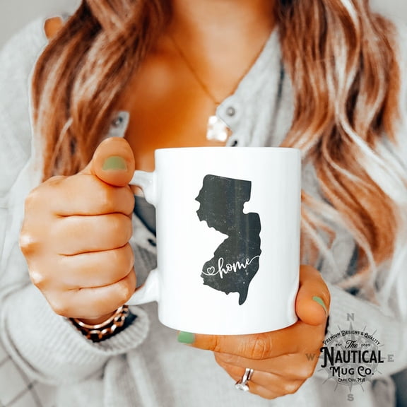New Jersey State Mug, Home New Jersey Mug, Gift for Mom Dad, Vintage New Jersey Mug, State Mug, Office Gift, Gift for Son Daughter, NJ