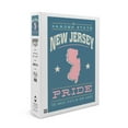 thumbnail image 1 of New Jersey, State Pride, Urban Traveler, Pink and Blue Press Art (1000 Piece Puzzle, Size 19x27, Challenging Jigsaw Puzzle for Adults and Family, Made in USA), 1 of 4